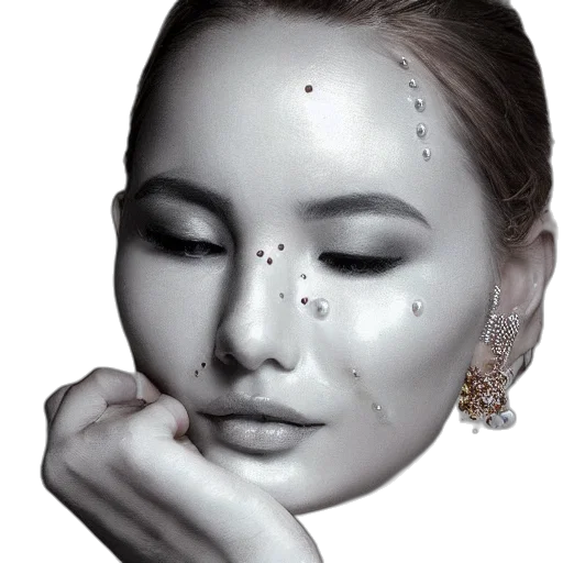 jewelry, face, crown, mask, photorealistic, pencil sketch, oil painting, 3d render transparent PNG cut-out