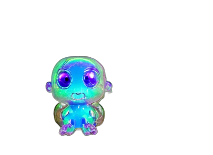 creature, robot, staff, jewelry, 3d render, vaporwave, concept art, pixel art transparent PNG cut-out