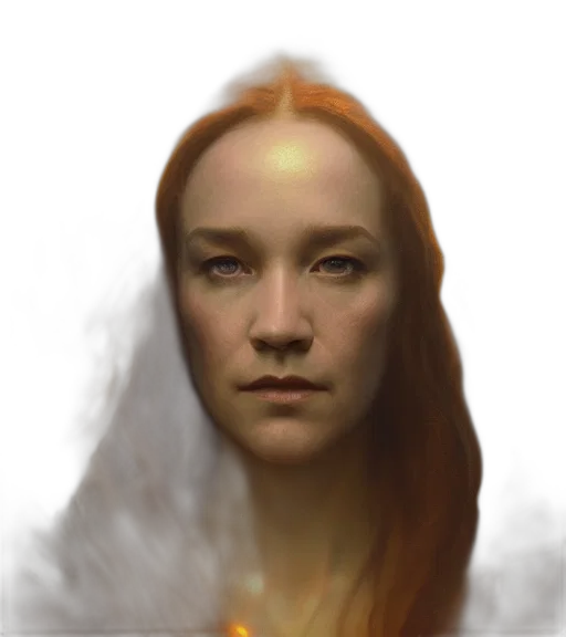 face, hair, staff, robot transparent PNG cut-out