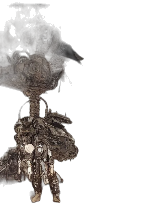 mask, staff, hair, dress transparent PNG cut-out