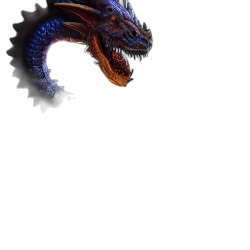 dragon, creature, animal, staff, pixel art, concept art, fantasy art, 3d render transparent PNG cut-out