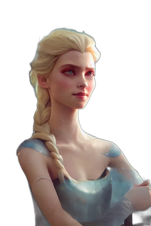 face, dress, crown, dragon, fantasy art, concept art, photorealistic, 3d render transparent PNG cut-out