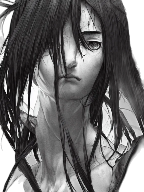 face, mask, creature, hair transparent PNG cut-out