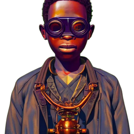 mask, robot, staff, face, concept art, photorealistic, comic book art, 3d render transparent PNG cut-out