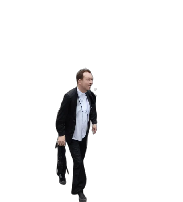 jacket, staff, shoes, creature, concept art, 3d render, cartoon, photorealistic transparent PNG cut-out