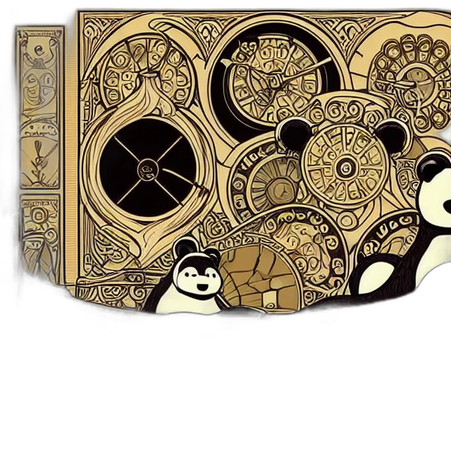 concept art, epic, professional, digital, art, nouveau, deco, stunning transparent PNG cut-out