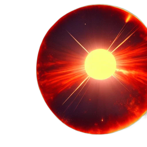 hair, 3d render, concept art, outer space, fire, beautiful, painting, red transparent PNG cut-out