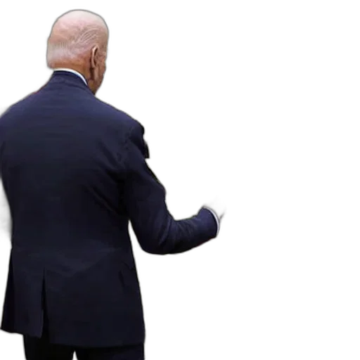 jacket, staff, weapon, robot, concept art, 3d render, joe, biden transparent PNG cut-out