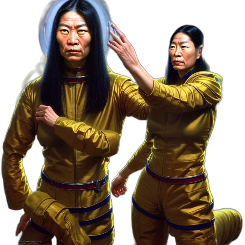 staff, mask, face, hair transparent PNG cut-out