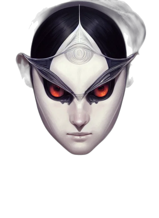 mask, face, crown, creature transparent PNG cut-out