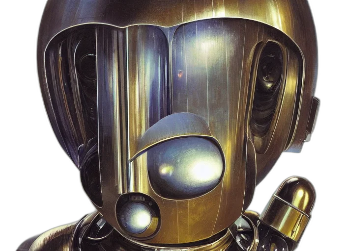 robot, outer space, portrait, cyber, dog, sci, metallic, human transparent PNG cut-out