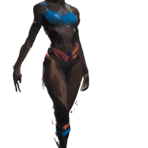 dress, robot, concept art, comic book art transparent PNG cut-out