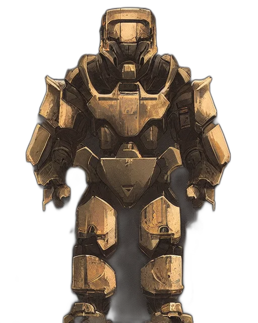robot, weapon, sword, concept art, 3d render, fantasy art, pixel art, golden transparent PNG cut-out