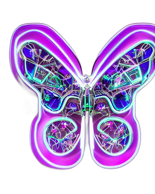 jewelry, flower, crown, 3d render, concept art, fantasy art, pixel art, neon transparent PNG cut-out