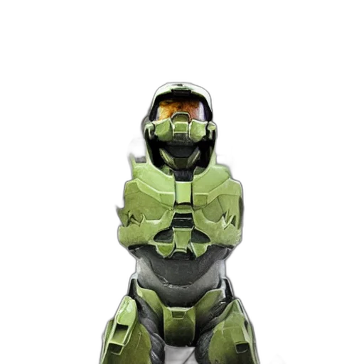 robot, weapon, 3d render, concept art, pixel art, fantasy art, green, halo transparent PNG cut-out