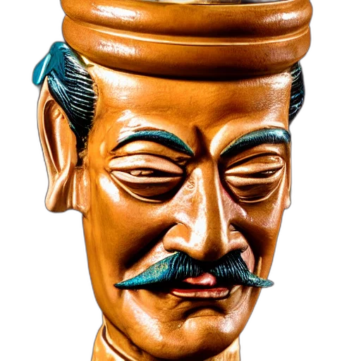 mask, face, staff, hat, photorealistic, 3d render, concept art, oil painting transparent PNG cut-out