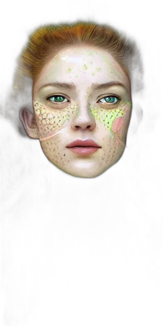 face, mask, jewelry, robot, photorealistic, concept art, fantasy art, 3d render transparent PNG cut-out