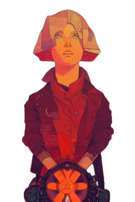 jacket, face, mask, robot transparent PNG cut-out
