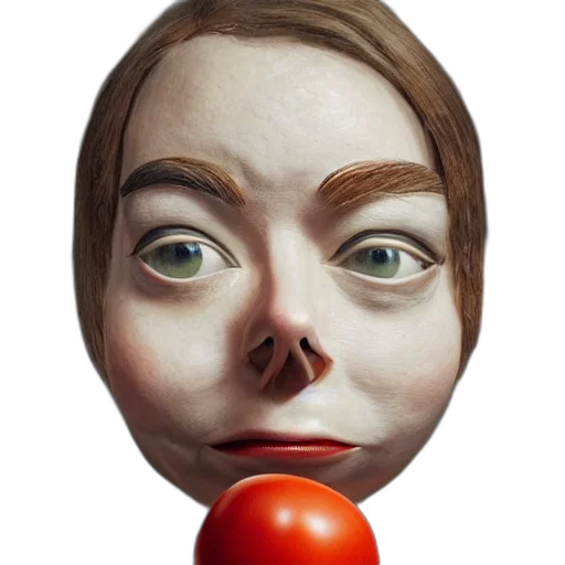 face, mask, staff, creature transparent PNG cut-out
