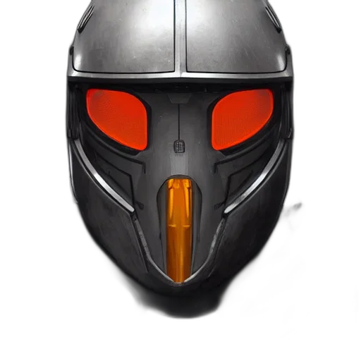 mask, robot, face, concept art, 3d render, fantasy art, photorealistic, portrait transparent PNG cut-out