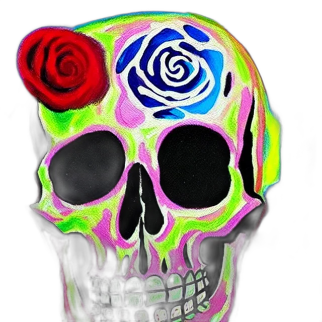mask, flower, jewelry, face, 3d render, photorealistic, vaporwave, concept art transparent PNG cut-out