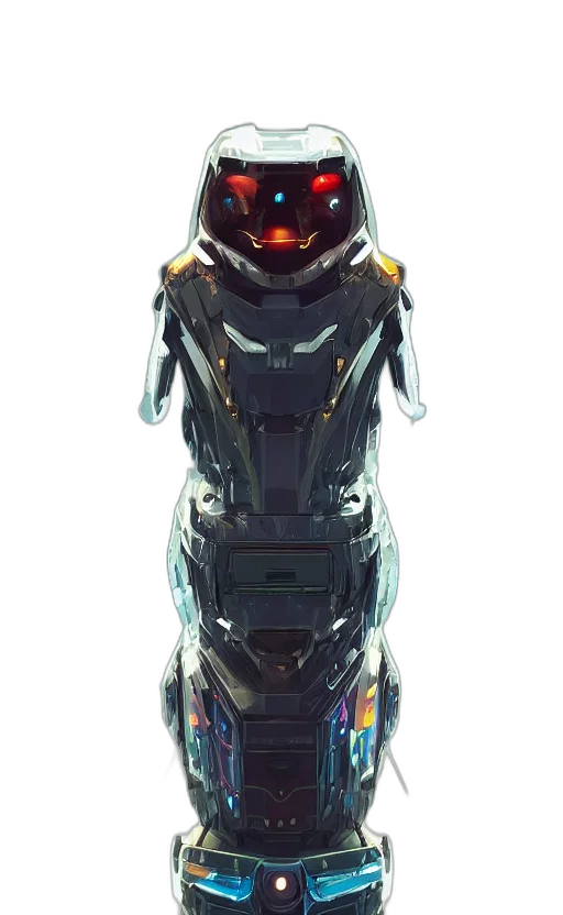 robot, car, weapon, face, concept art, cyberpunk, 3d render, pixel art transparent PNG cut-out