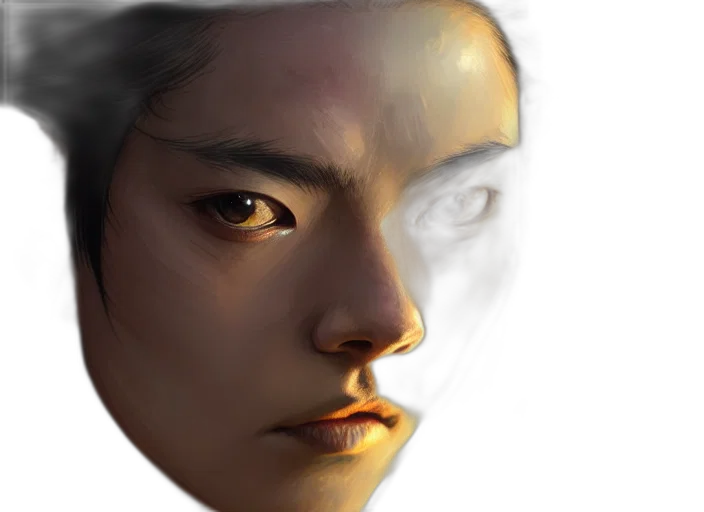 face, mask, dragon, robot, photorealistic, fantasy art, concept art, oil painting transparent PNG cut-out