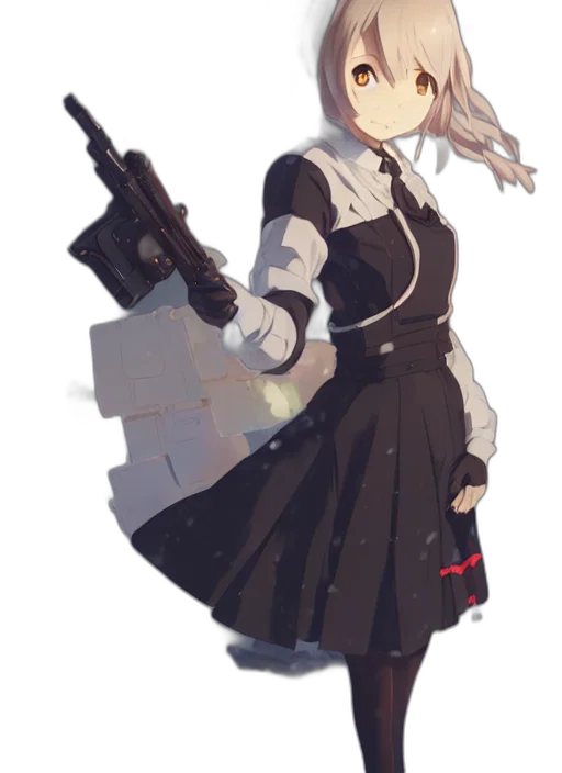 weapon, staff, jacket, sword, anime, concept art, pixel art, cartoon transparent PNG cut-out