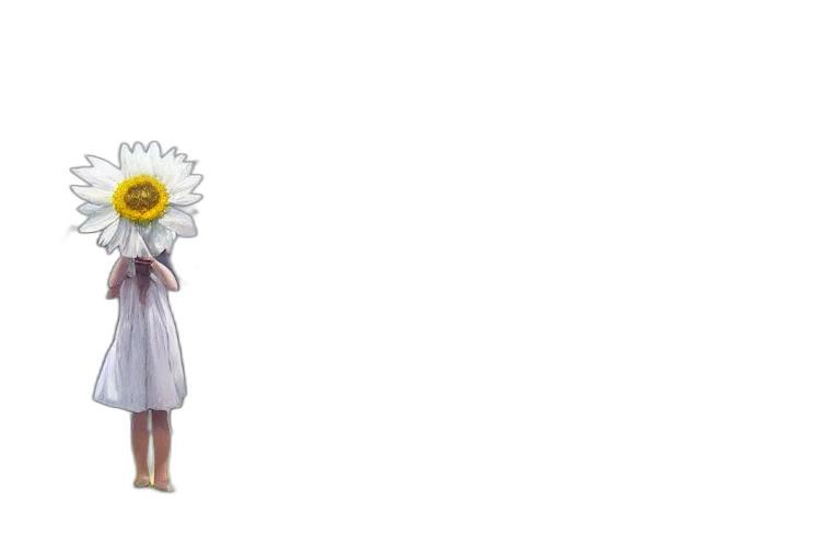 mask, flower, dress, robot, concept art, pixel art, 3d render, watercolor transparent PNG cut-out