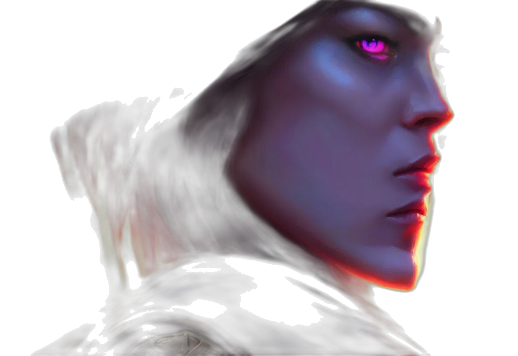 face, robot, mask, creature, fantasy art, concept art, photorealistic, cyberpunk transparent PNG cut-out