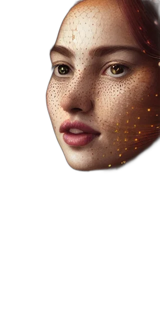 face, mask, jewelry, crown, photorealistic, 3d render, concept art, pixel art transparent PNG cut-out