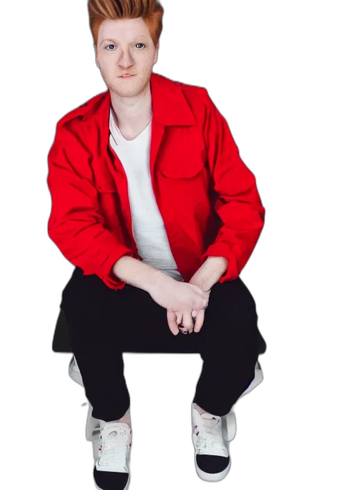 jacket, staff, face, hat transparent PNG cut-out