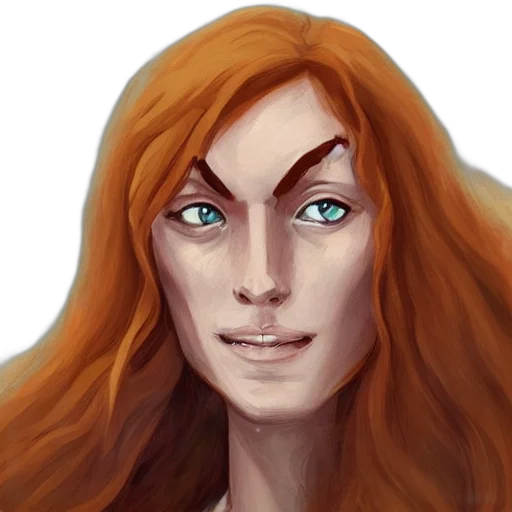 face, fantasy art, concept art, photorealistic transparent PNG cut-out