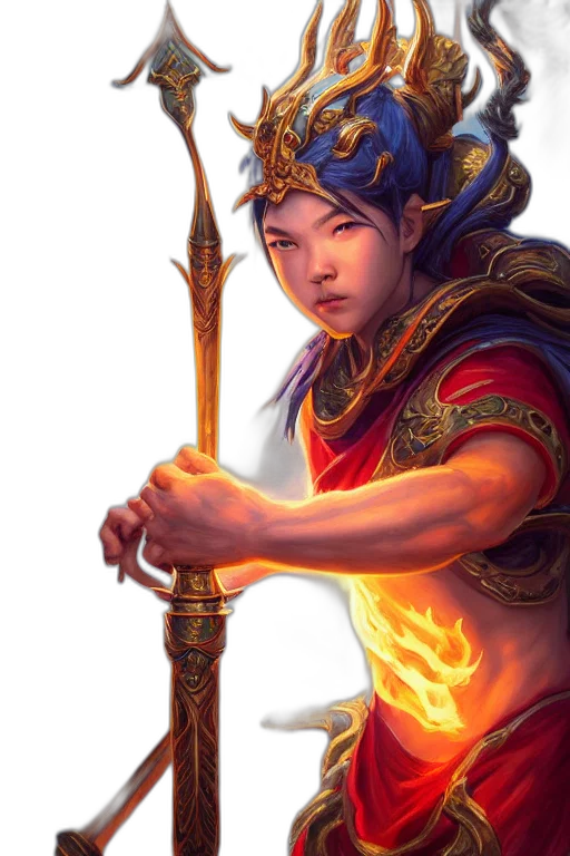 staff, dragon, sword, weapon, fantasy art, concept art, photorealistic, oil painting transparent PNG cut-out