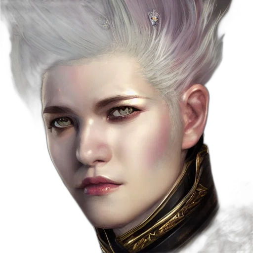 face, crown, dragon, hair, fantasy art, concept art, photorealistic, cyberpunk transparent PNG cut-out