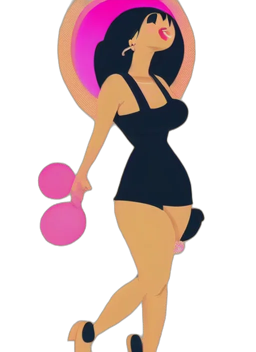 dress, cartoon, concept art, 3d render transparent PNG cut-out