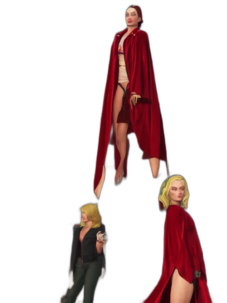 dress, concept art, 3d render, fantasy art transparent PNG cut-out