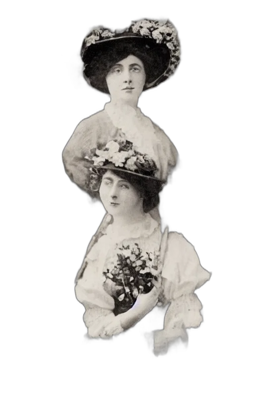 dress, hat, staff, face, photorealistic, portrait, lovely, lady transparent PNG cut-out