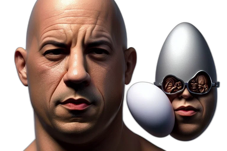 mask, face, photorealistic, 3d render, concept art, comic book art, outer space, egg transparent PNG cut-out