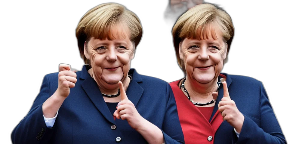 face, angela, merkel, shows transparent PNG cut-out