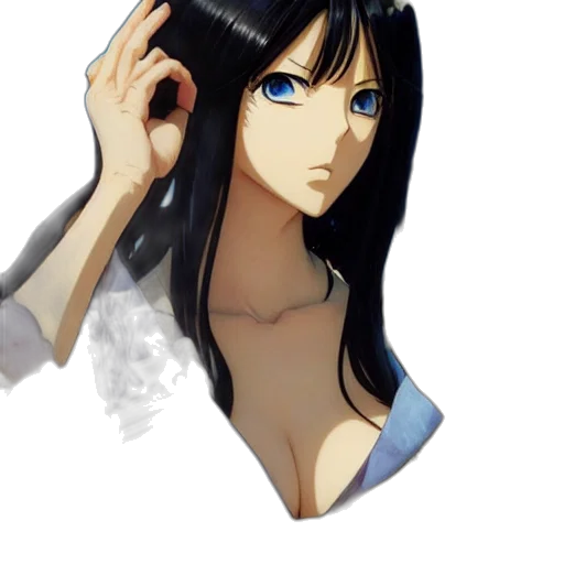 dress, face, staff, hair transparent PNG cut-out
