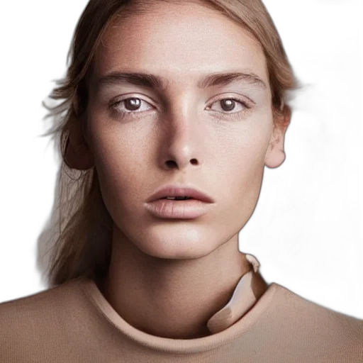 face, jewelry, hair, jacket transparent PNG cut-out