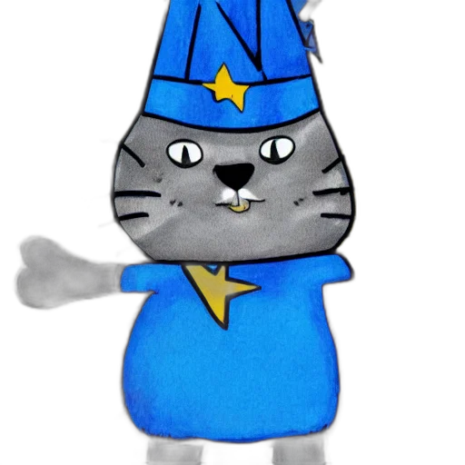 staff, hat, crown, animal, cartoon, concept art, fantasy art, 3d render transparent PNG cut-out