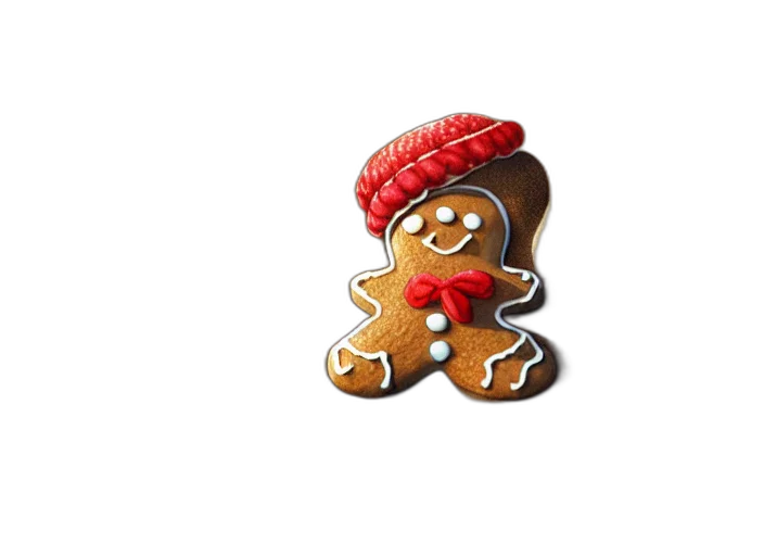 food, jewelry, 3d render, little, gingerbread, man, made, sand transparent PNG cut-out