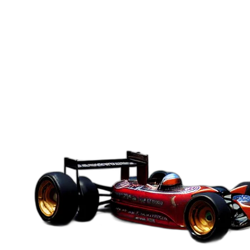 car, 3d render, concept art, photorealistic, photograph, steampunk, formula, one transparent PNG cut-out