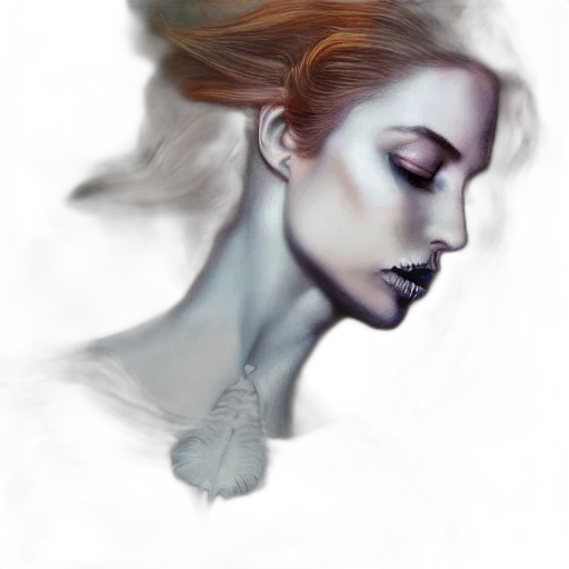 face, mask, crown, hair, photorealistic, fantasy art, watercolor, concept art transparent PNG cut-out