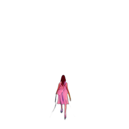 dress, hair, robot, creature transparent PNG cut-out