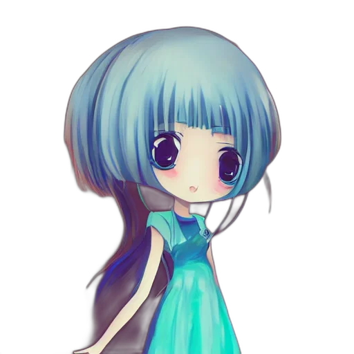 dress, staff, robot, anime transparent PNG cut-out
