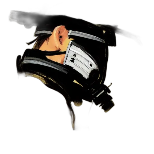 mask, hat, staff, face transparent PNG cut-out