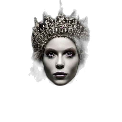 crown, jewelry, hat, face, photorealistic, concept art, fantasy art, 3d render transparent PNG cut-out